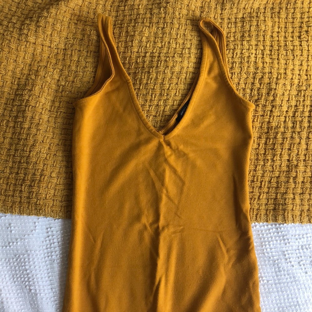Tight yellow dress